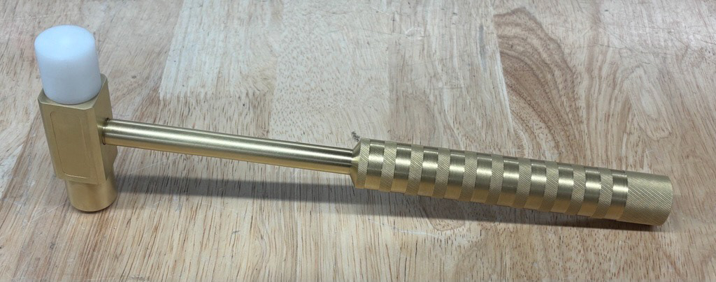 Machined Brass Hammer